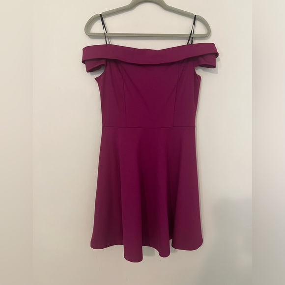 Lulus Off the Shoulder Skater Dress - Picture 3 of 7